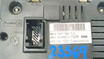 Second-hand car spare part multifunction display for ford fiesta vi (cb1, ccn) 1.4 tdci oem iam references 1940795  8a6t18b955bl