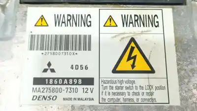Second-hand car spare part ecu engine control for mitsubishi l200 / triton (ka_t, kb_t) 2.5 di-d 4wd (kb4t) oem iam references 1860a898  1860a898