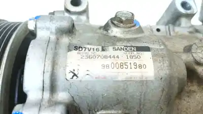 Peça sobressalente para automóvel em segunda mão compressor de ar condicionado a/a a/c por citroen jumpy furgón 1.6 hdi 90 8v referências oem iam 1609491580  9800851980