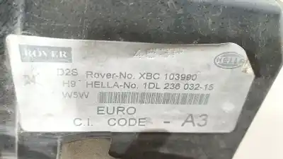 Second-hand car spare part left headlight for rover 75 (rj) 2.0 cdti oem iam references xbc103990  xbc103990