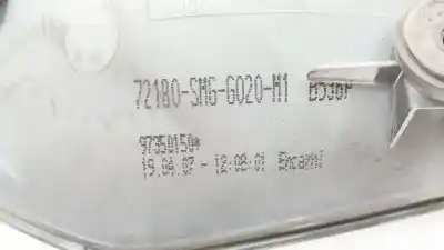 Автозапчастина б/у ліва передня зовнішня ручка для honda civic viii hatchback (fn, fk) 2.2 ctdi (fk3) посилання на oem iam 72180smgg020m  72180smgg020m