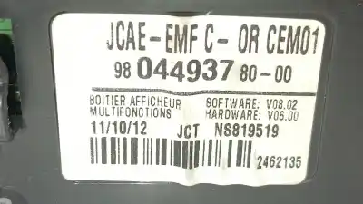 Автозапчасти б/у многофункциональный дисплей за citroen c4 ii (nc_) 1.6 vti 120 ссылки oem iam 9804493780  9804493780