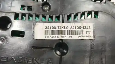 Gebrauchtes Autoersatzteil instrumententafel zum suzuki swift iii (mz, ez) 1.3 ddis (rs 413d) oem-iam-referenzen 3410072kl0000  3410072kl0000