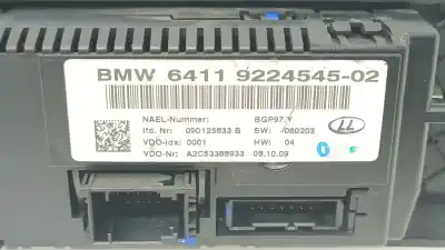 Peça sobressalente para automóvel em segunda mão comando de sofagem (chauffage / ar condicionado) por bmw 3 (e90) 320 d referências oem iam 64119224545  64119224545