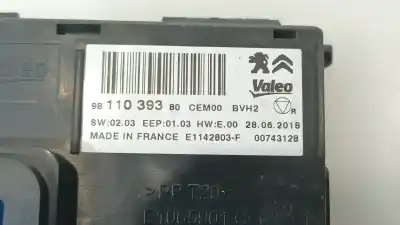 Second-hand car spare part air conditioning control unit for citroen jumpy furgón (v_) 2.0 bluehdi 120 oem iam references 9811039380  9811039380