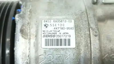 Peça sobressalente para automóvel em segunda mão compressor de ar condicionado a/a a/c por bmw 1 (e87) 118 d referências oem iam 64526935613 4471809592 64526935613
