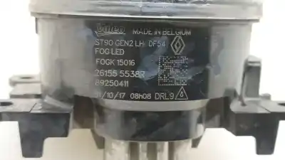 Автозапчасти б/у левая противотуманная фара за renault clio iv (bh_) 0.9 tce 90 ссылки oem iam 261555538r 89250411 261555538r