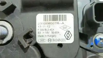 Second-hand car spare part alternator for renault clio iv (bh_) 0.9 tce 90 oem iam references 231006007r f0008l04c4 231006007r