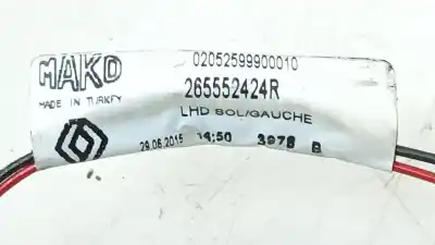 Автозапчастина б/у внутрішній лівий задній ліхар для renault clio iv (bh_) 1.5 dci 75 посилання на oem iam 265552424r 02052599900010 265552424r
