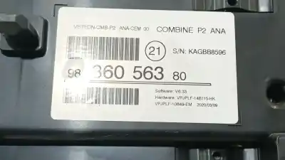 Second-hand car spare part dashboard for peugeot 208 ii (ub_, up_, uw_, uj_) 1.5 bluehdi 100 oem iam references 9836056380 vpjplf10849em 9836056380