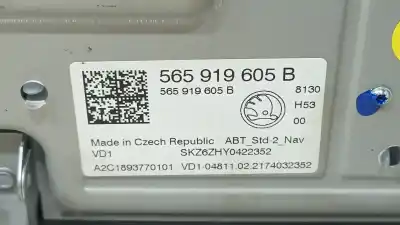 Second-hand car spare part multifunction display for skoda kodiaq (ns7, nv7, ns6) 2.0 tdi oem iam references 565919605bizy a2c1893770101 565919605b