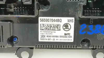 Peça sobressalente para automóvel em segunda mão comando de sofagem (chauffage / ar condicionado) por skoda kodiaq (ns7, nv7, ns6) 2.0 tdi referências oem iam 565907044bqwhs  565907044bqwhs