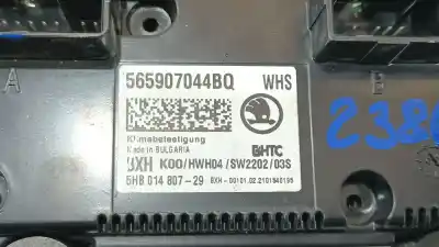 Peça sobressalente para automóvel em segunda mão comando de sofagem (chauffage / ar condicionado) por skoda kodiaq (ns7, nv7, ns6) 2.0 tdi referências oem iam 565907044bqwhs  565907044bqwhs