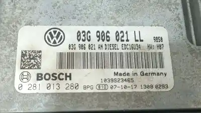 Second-hand car spare part ecu engine control for seat leon (1p1) 2.0 tdi 16v oem iam references 03g906021ll 0281013280 03g906021ll