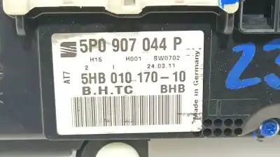 Peça sobressalente para automóvel em segunda mão comando de sofagem (chauffage / ar condicionado) por seat leon (1p1) 1.6 tdi referências oem iam 5p0907044p 5hb01017010 5p0907044p