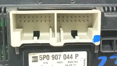 Peça sobressalente para automóvel em segunda mão comando de sofagem (chauffage / ar condicionado) por seat leon (1p1) 1.6 tdi referências oem iam 5p0907044p 5hb01017010 5p0907044p