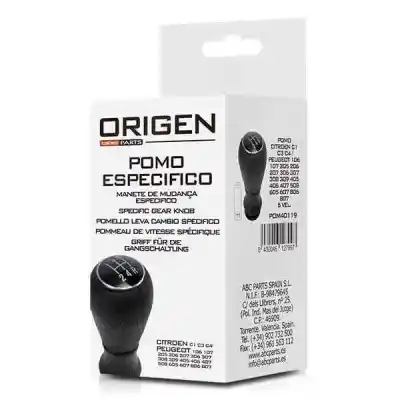 Second-hand car spare part GEAR LEVER KNOB for PEUGEOT 206 BERLINA 1.4 OEM IAM references 8430046127997  