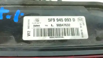 Peça sobressalente para automóvel em segunda mão farolim interior traseiro esquerdo por seat leon (5f1) 1.5 tgi referências oem iam 5f9945093d  5f9945093d