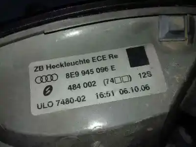 Second-hand car spare part right tailgate light for audi a4 avant (8e) 1.9 tdi oem iam references 8e9945096e  