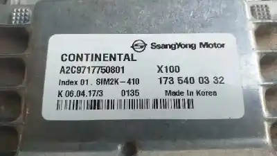 Автозапчасти б/у блок управления двигателем за ssangyong tivoli crystal 4x2 ссылки oem iam a2c9717750801  1735400332