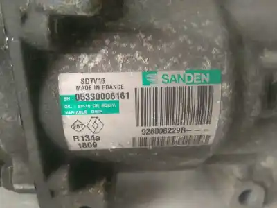Peça sobressalente para automóvel em segunda mão compressor de ar condicionado a/a a/c por dacia sandero ambiance referências oem iam 926006229r  sd7v16