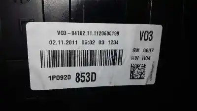 Pezzo di ricambio per auto di seconda mano pannello degli strumenti per seat leon (1p1) reference copa riferimenti oem iam 1p0920853d  a2c53434925