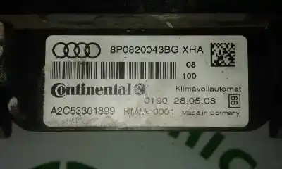 Peça sobressalente para automóvel em segunda mão comando de sofagem (chauffage / ar condicionado) por audi a3 (8p) 1.6 102 cv / 75 kw referências oem iam 8p0820043bg  a2c53301899