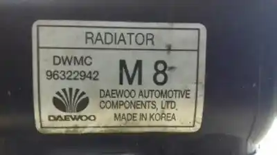 Peça sobressalente para automóvel em segunda mão radiador de água por chevrolet matiz se referências oem iam 96322942  620964