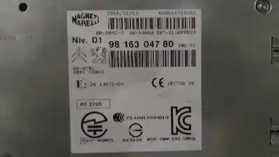 Peça sobressalente para automóvel em segunda mão módulo / sistema de navegação gps por citroen c4 picasso feel referências oem iam 9816304780  