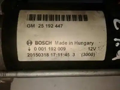 Second-hand car spare part starter motor for opel corsa e selection ecoflex oem iam references 0001192009  20150318