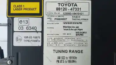 Автозапчасти б/у аудиосистема / радио cd за toyota prius (nhw30) plug-in hybrid advance ссылки oem iam 8612047341  12300016410101