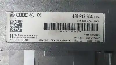 Second-hand car spare part multifunction display for audi a5 coupe (8t) 3.0 tdi quattro oem iam references 4f0919604 93561746091 1043873y