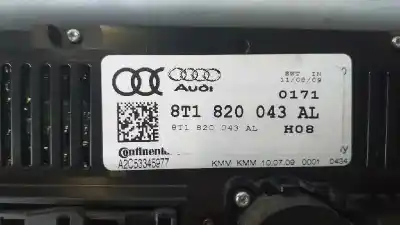 Second-hand car spare part heating / air conditioning control panel for audi a5 coupe (8t) 3.0 tdi quattro oem iam references 8t1820043al  a2c53345977