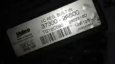 Peça sobressalente para automóvel em segunda mão alternador por hyundai i30 style referências oem iam 373002a600 2607316d tg12c090