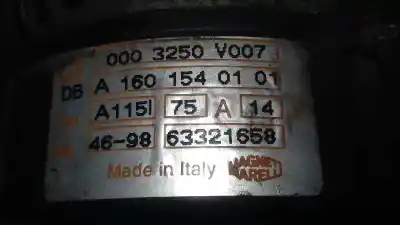 Pezzo di ricambio per auto di seconda mano ALTERNATORE per SMART COUPE  Riferimenti OEM IAM A1601540101  0003250V007