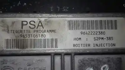Pièce détachée automobile d'occasion CALCULATEUR MOTEUR ECU pour CITROEN C3  Références OEM IAM 9653106180  9642222380