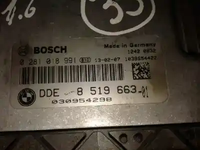 Second-hand car spare part ecu engine control for mini mini (r56) cooper d oem iam references 0281018991 030954298 8519633