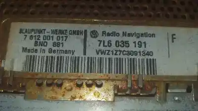 Second-hand car spare part audio system / radio cd for volkswagen golf v berlina (1k1) sportline oem iam references vwz1z7c3091340 7612001017 7l6035191
