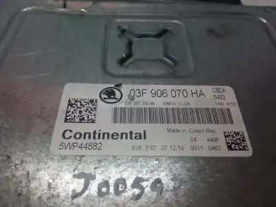 Second-hand car spare part ecu engine control for skoda spaceback (5h) active oem iam references 03f906070ha 906-020 03f907309