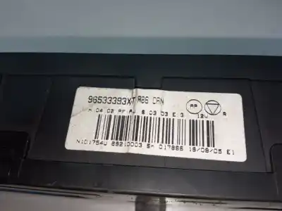 Peça sobressalente para automóvel em segunda mão comando de sofagem (chauffage / ar condicionado)  por citroen c3 1.4 hdi exclusive referências oem iam 96533393xt  