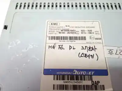 Peça sobressalente para automóvel em segunda mão sistema de áudio / rádio cd por kia magentis concept referências oem iam 961602g700  