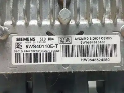 Second-hand car spare part ecu engine control for citroen c3 1.4 hdi exclusive oem iam references 9648624280  9654925480