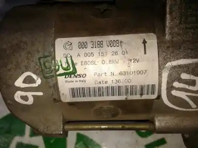 Pezzo di ricambio per auto di seconda mano motorino di avviamento per smart coupe edition bluemotion riferimenti oem iam 0003188v008  a0051512601