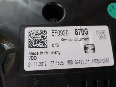 Автозапчасти б/у приборная доска за seat leon (5f1) 2.0 tdi ссылки oem iam 5f0920870g  