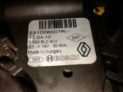 Second-hand car spare part alternator for renault clio iv expression oem iam references 231006007r  