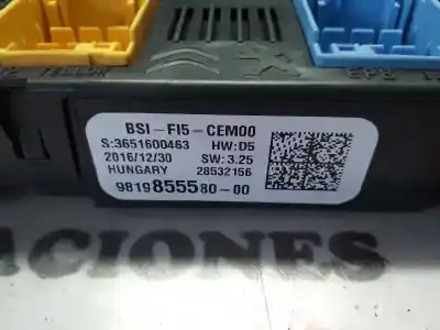 Tweedehands auto-onderdeel relais/zekeringenkastje voor peugeot 3008 business-line oem iam-referenties 9819855580  bsif15