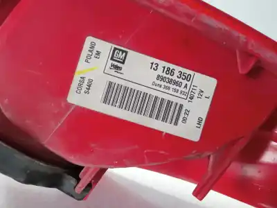 Pezzo di ricambio per auto di seconda mano lampada posteriore sinistra per opel corsa d innovation riferimenti oem iam 13186350  89038960a
