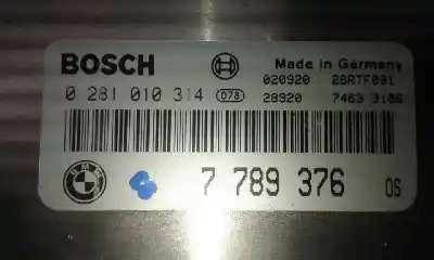 Second-hand car spare part ecu engine control for bmw x5 (e53) 3.0d oem iam references 7789376 7789429 0281010314