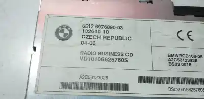 Second-hand car spare part audio system / radio cd for mini mini (r50,r53) 1.6 16v cat 116 cv / 85 kw oem iam references 697689003  a2c53123926