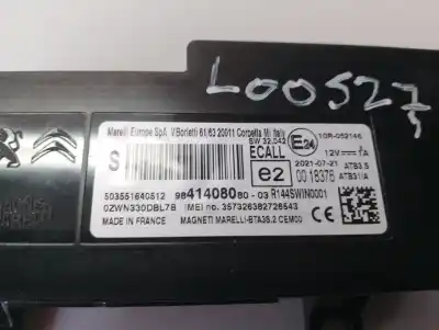Автозапчастина б/у електронний модуль для toyota proace l1h1 furgón active посилання на oem iam 9831611580 9841408080 503551640512